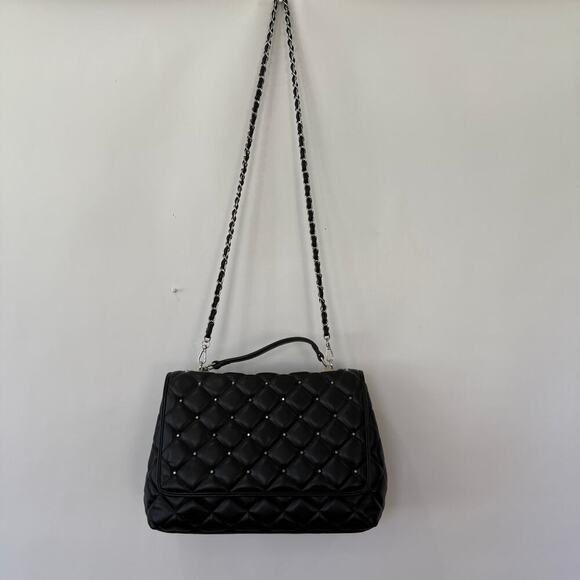 Rebecca Minkoff Handbags - Rebecca Minkoff Womens Quilted Studded  Shoulder Bag Black NEW